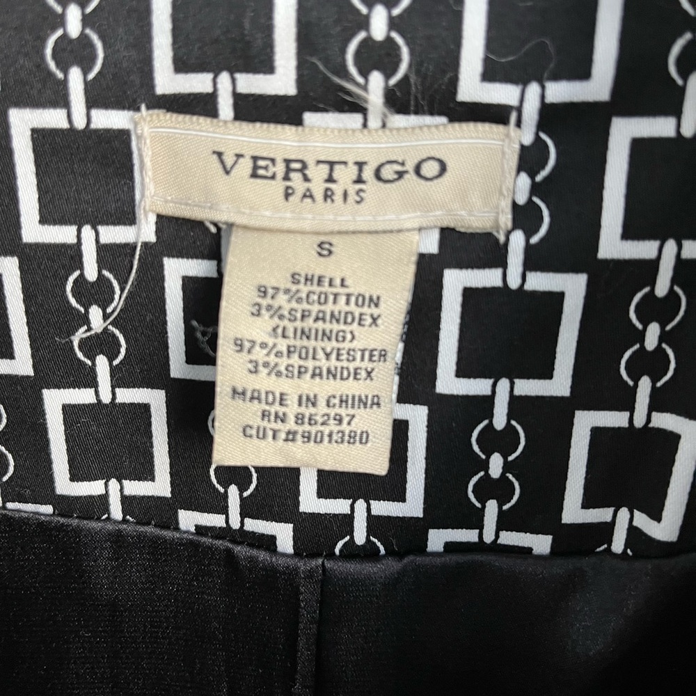 Vertigo Paris Geometric Pattern Fully Lined Belte… - image 3